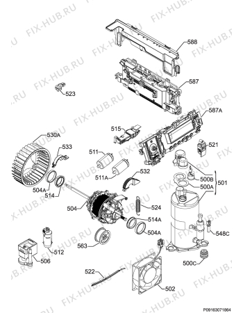 Схема №9 T75380AH3 с изображением Обшивка для электросушки Aeg 140036927014